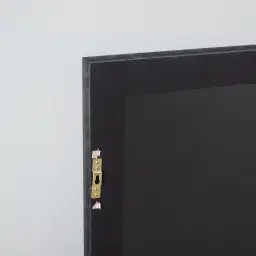 Angular Distressed Silver Square Mirror