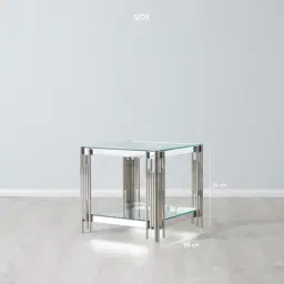 Lindsay Silver Side Table