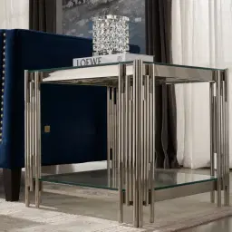 Lindsay Silver Side Table