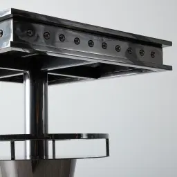 Wyatt Silver Stainless Steel Bar Table
