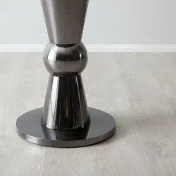 Wyatt Silver Stainless Steel Bar Table