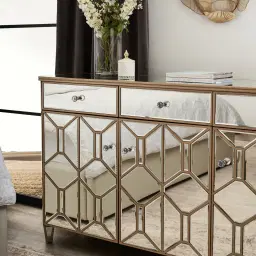 Madeleine Mirror Sideboard - Champagne Gold Frame