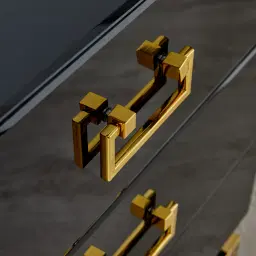 Luella Black Bedside Table 