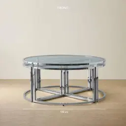 Raquelle II Coffee Table - Silver