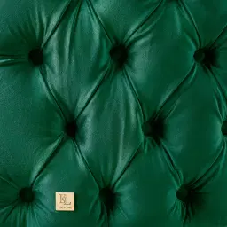 Kelly Emerald Green Velvet Swivel Chair - Gold Leg