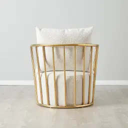 Lovelace Cream Boucle Occasional Chair