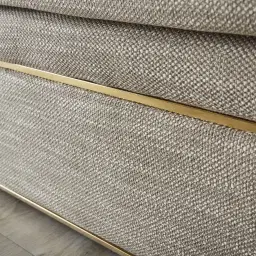 Sheppard Khaki Woven Fabric 3-Seater Sofa