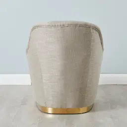 Sheppard Khaki Woven Fabric Occasional Chair