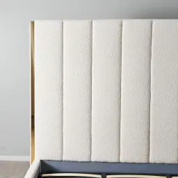 Beaumont Cream Boucle King Bed