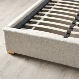 Beaumont Cream Boucle Queen Bed