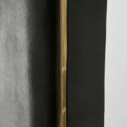 Jacques Charcoal Velvet King Bed - Gold Frame