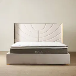 Gertrude Cream Velvet King Bed