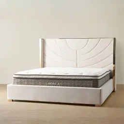 Gertrude Cream Velvet King Bed