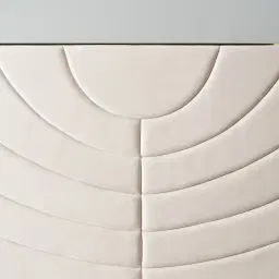 Gertrude Cream Velvet King Bed