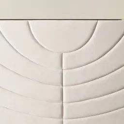 Gertrude Cream Velvet Queen Bed