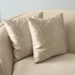 Hyacinth Cream Velvet 3-Seater Sofa