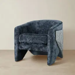 Finn Navy Velvet Occasional Chair