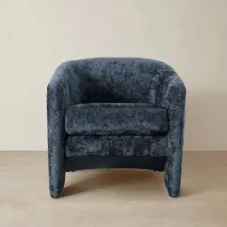 Finn Navy Velvet Occasional Chair