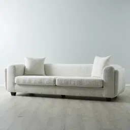 Phylis Cream Boucle 3-Seater Sofa