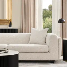 Phylis Cream Boucle 3-Seater Sofa