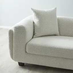 Phylis Cream Boucle 3-Seater Sofa