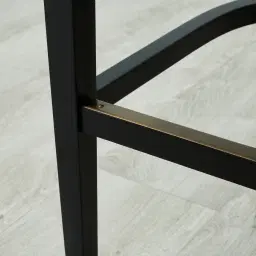 Simone Mushroom Velvet 76cm Bar Stool - Gold Accessories