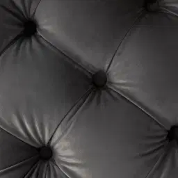 Kelly Charcoal Velvet Ottoman