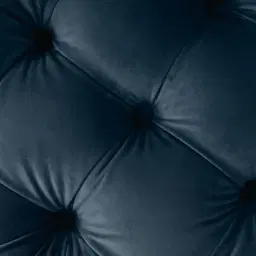 Kelly Navy Blue Velvet Ottoman