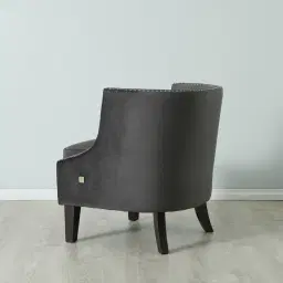 Vogue Charcoal Velvet Chair