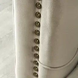 Manuel Beige Velvet 3-Seater Sofa 