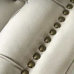 Manuel Beige Velvet 3-Seater Sofa 