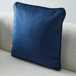Remi Navy Blue Velvet Cushion 48x48cm