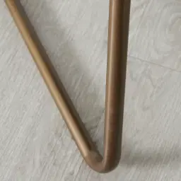 Quinn Charcoal Boucle Dining Chair - Brass Colour Legs