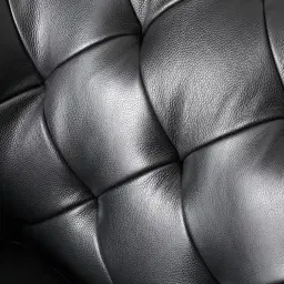 Regal Black Leather Single Seat Sofa