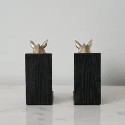 Horrace Antique Silver Bookends 