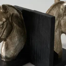 Horrace Antique Silver Bookends 