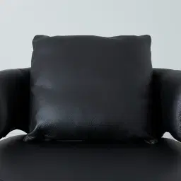 Vermont Black Leather Swivel Chair