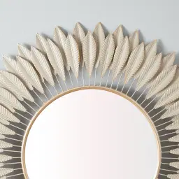 Feather Round Mirror 120cm