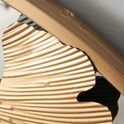 Round Gold Ginkgo Mirror