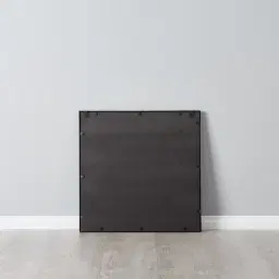 Tessellated Black Square Mirror 