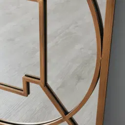 Myrtle Antique Gold Square Mirror 