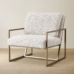 Callum Granite Boucle Occasional Chair 