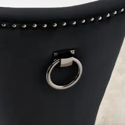 Viktor Black Velvet Dining Chair 