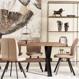 Ascot II Medium Brown Mango Wood Dining Table  