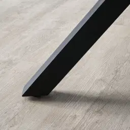 Emmett Black Mango Wood Round Dining Table 