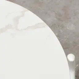 Lana White Round Outdoor Side Table 