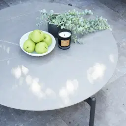 Lana Charcoal Round Outdoor Coffee Table 