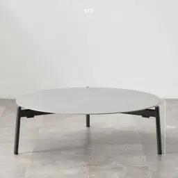 Lana Charcoal Round Outdoor Coffee Table 