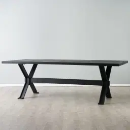 Ascot II Black Mango Wood Dining Table