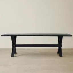 Ascot II Black Mango Wood Dining Table